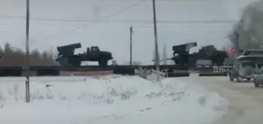 Башкирия, военный эшелон, следующий с Дальнего Востока России на запад
