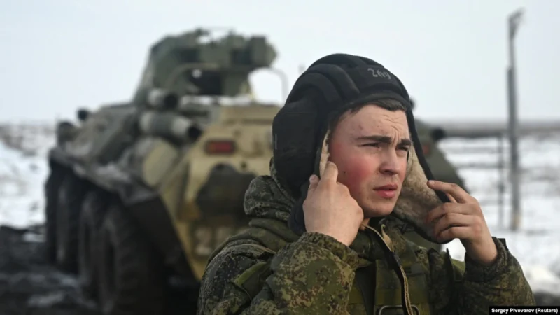 На учениях российской армии в Ростовской области