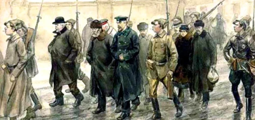 Иван Владимиров. Конвоирование арестованных. 1918.