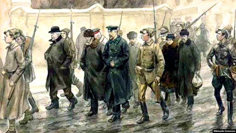 Иван Владимиров. Конвоирование арестованных. 1918.