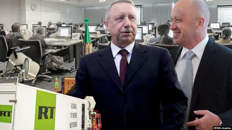 Александр Беглов и Евгений Пригожин, коллаж