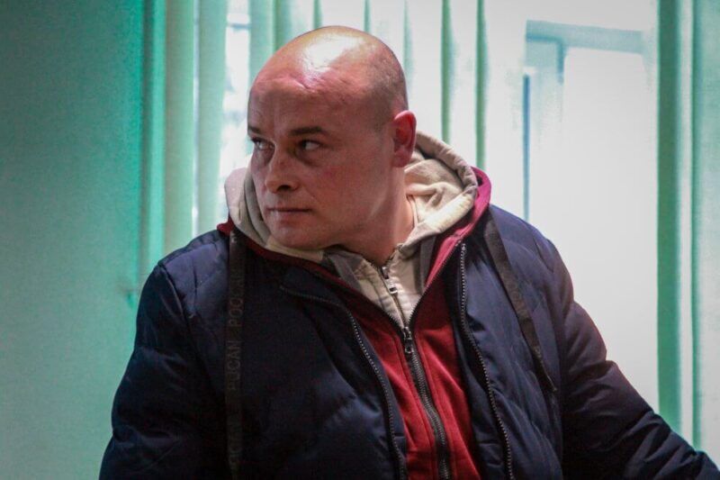Потерпевший Имран Висханов во время заседания в Ленинском райсуде Харькова 10 марта 2021 года. Фото: Ганна Соколова, Ґрати