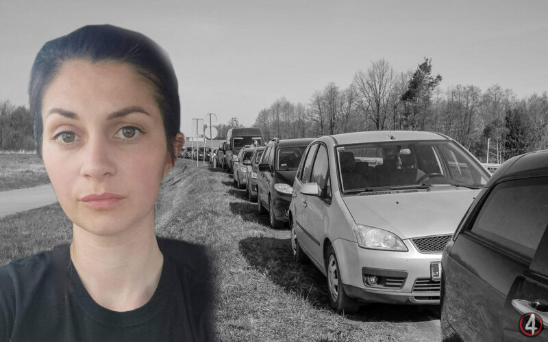 Рівнянка Ольга Віюк розповідає про свою автопригоду з пригнаною із Європи автівкою Джерело «Четверта влада», Ольга Віюк. Колаж Влада Мартинчука