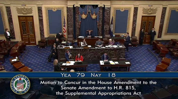 Сенат США підтримав виділення грошей Україні 79 голосами проти 18, залишився підпис Байдена