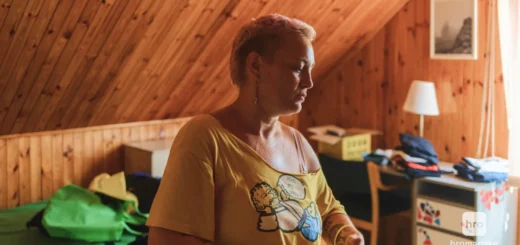 Жінка, яка постраждала від домашнього насильства, у шелтері святої Ольги Олександр Хоменко / hromadske