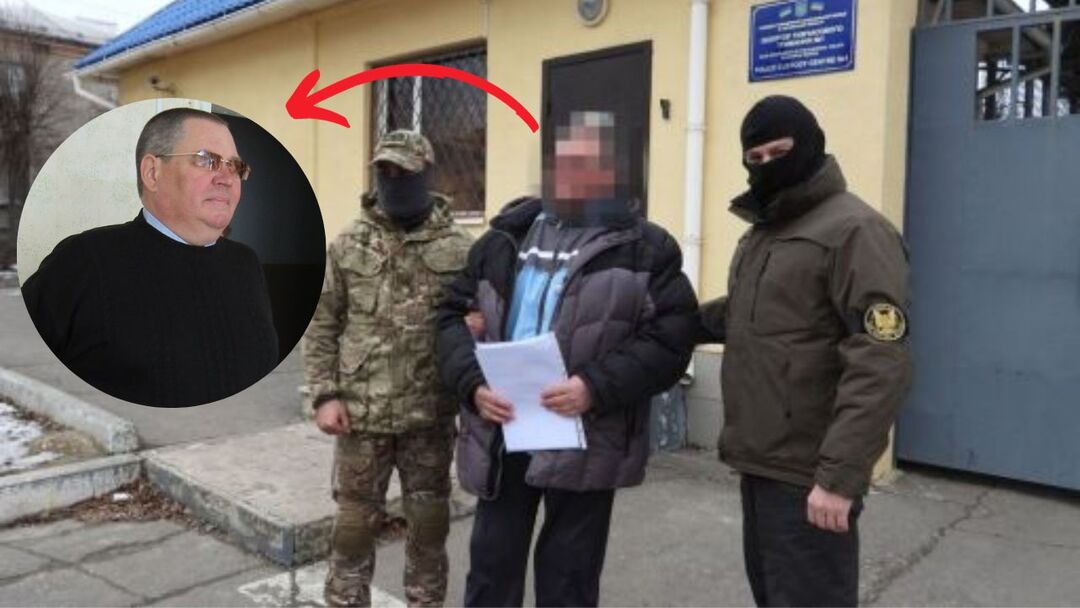 Ігор Капленко, керівник Куп’янської міської лікарні та депутат місцевої ради від партії Кернеса, після окупації очолив “відділ охорони здоров’я”. Фото: СБУ