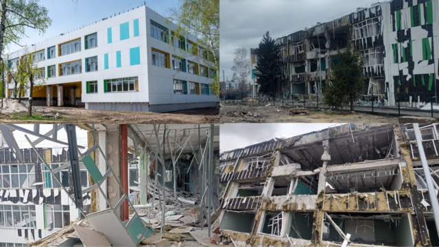 Як в Харківській ОВА витратили 205 млн грн. на відновлення будівлі ліцею біля лінії фронту, який окупанти тут же знову розбомбили