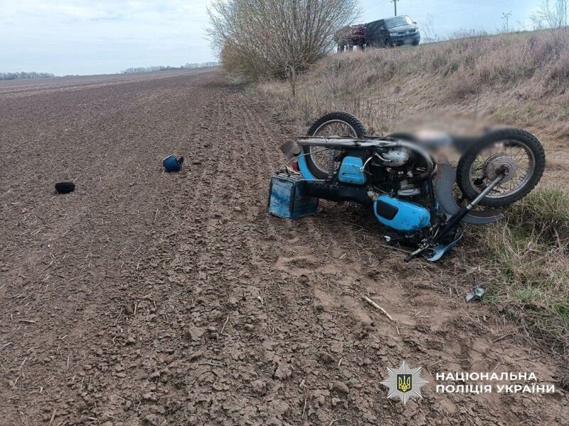На трасі Срібне-Лебединці в наслідок аварії загинув 74-річний водій мотоциклу