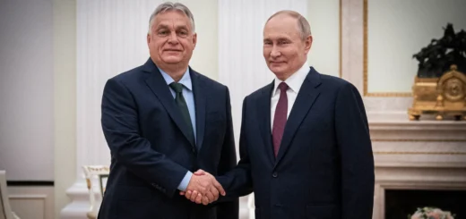 Премьер-министр Венгрии Виктор Орбан и Владимир Путин. Фото: Vivien Cher Benko / Hungarian PM office / EPA / Scanpix / LETA