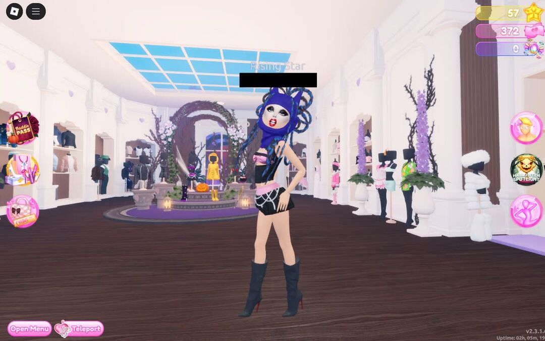 Сара Мартін досліджує віртуальний світ дитячої онлайн-гри Roblox, використовуючи профіль восьмирічної дівчинки з увімкненими налаштуваннями батьківського контролю. Фотографія: Roblox