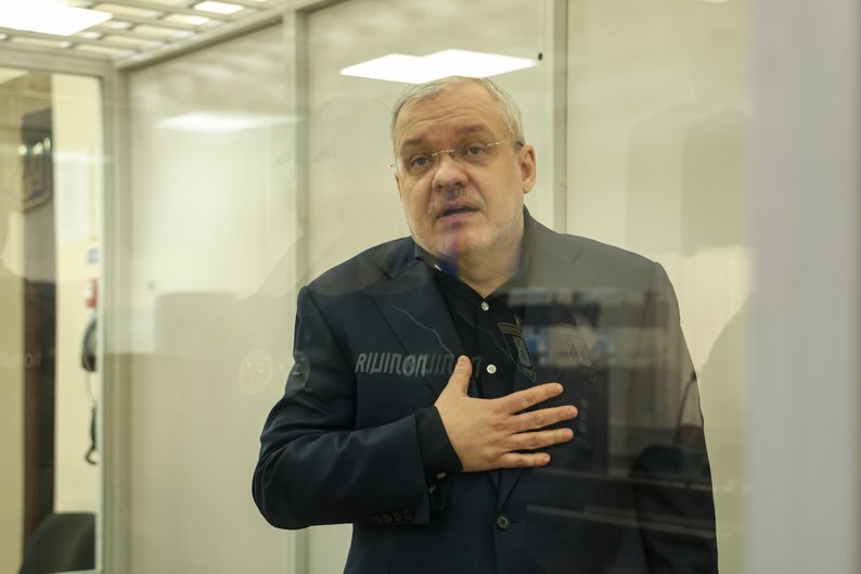 Підозрюваний у справі "Мідас" ексміністр енергетики Герман Галущенко під час судового засідання у ВАКС, 17 лютого 2026 року. Суспільне Новини/Іван Антипенко