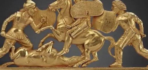 Гребень из кургана Солоха (Запорожская область). Вывезен в Эрмитаж