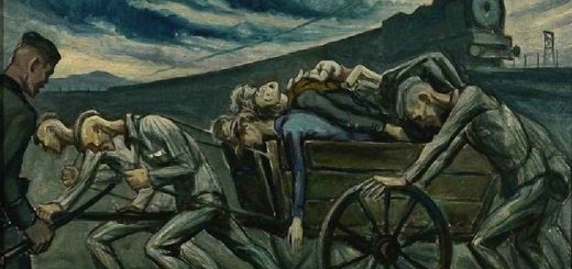 иллюстрация – Давид Олер «Прибытие конвоя»