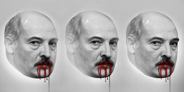 «Кровавый Лукашенко» с обложки журнала НВ (Фото: Коллаж НВ)