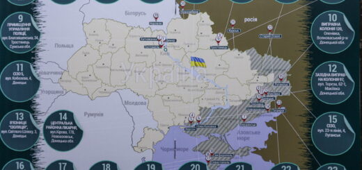 Мапа утримання полонених російськими військами українців. Інфографіка: Медійна ініціатива за права людини