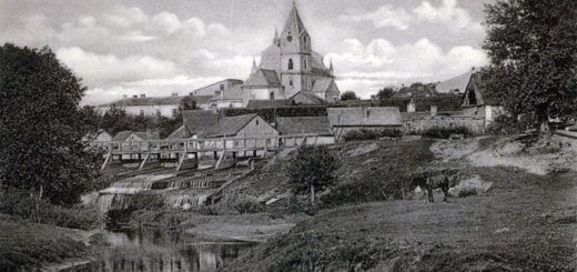 Мостиська, поштівка 1909 року