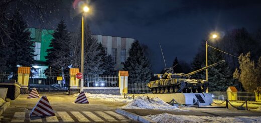 Контрольно-пропускной пункт воинской части 3021, город Днепр. Фото: Полина Доброжанская / Заборона